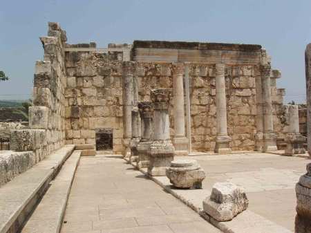 The main attraction at Capernaum is the synagogue.  The limestone remains of the synagogue are most likely dated to the fourth century AD, and are built on the remains of a first century AD synagogue made of basalt.  The first century synagogue would have been in existence at the time of Christ.