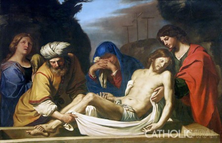 "The Burial in the Tomb" by Guercino